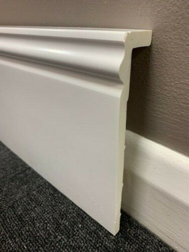 Plastic Baseboards And Trim, Bathroom Skirting Board, Skirting Board Alternatives, Replace Skirting Boards, Historic Bedroom, Entryway Molding, Skirting Board Ideas, Timber Skirting, Ogee Skirting Board