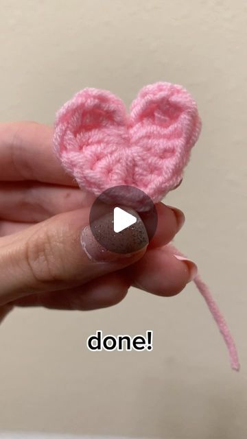 Niley’s Crochet Nook on Instagram: "mini crochet heart tutorial #crochet #heart #valentines" How To Crochet A Heart For Beginners, Mini Crochet Heart, Crochet Heart Pattern Free, Crochet Heart Tutorial, Crochet Nook, Heart Tutorial, Crochet Heart Pattern, Mini Crochet, Crochet Weaves