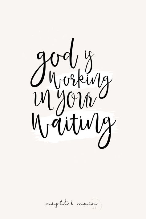 God is working in your waiting- inspirational bible verse text on a cream background God Is Working In Your Waiting, Promise Verses From Bible, In The Waiting God Is Working, Bible Verse For Waiting, Waiting For You Quotes, Deep Bible Verses, Bible Verses About Beauty, Waiting Quotes, Board Themes