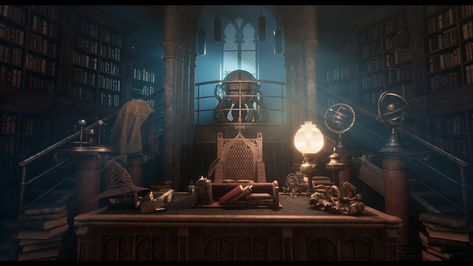 Dumbledore Office Aesthetic, Principal Office Aesthetic, Bloxburg Hogwarts, Wizard Office, Albus Dumbledore Office, Wizard Study, Marauders Shifting, Fantasy Study, Things Reference