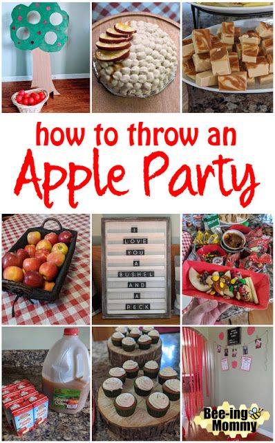 Apple Orchard Party Ideas, Apple Tasting Party, Apple Themed Snacks, Apple Orchard First Birthday, Fall Apple Centerpieces, Apple Farmer Annie Activities, Apple Of My Eye Balloon Arch, Apple Birthday Theme, Apple Theme Birthday Party