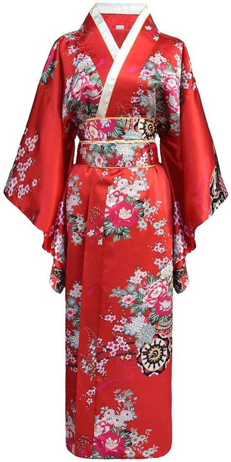 Yukata Women, Full Sleeve Gowns, Look Kimono, Japanese Traditional Clothing, Kimono Japan, Traditional Japanese Kimono, Island Outfit, Chinese Style Dress, Traditional Kimono