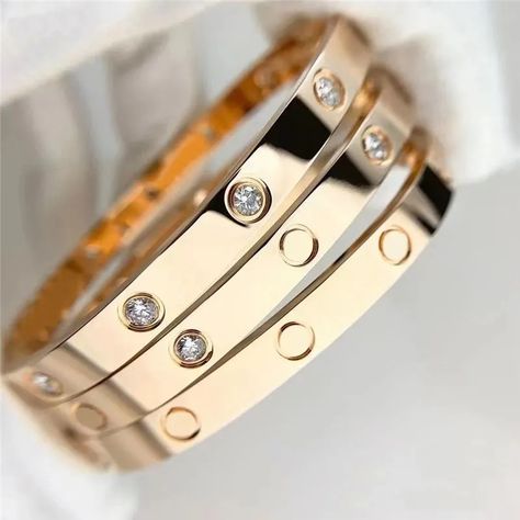 Screw Bracelet, Bracelet Cartier, Hair Bracelet, Nail Bracelet, The Bangles, Love Bracelet, Cartier Love, Stone Gold, Bangles Jewelry