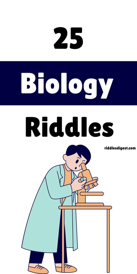 "Explore the wonder of life with our collection of 25+ Biology Riddles! 🌱 Perfect for students and curious minds alike, these riddles challenge your knowledge and spark fascination. 🧬 Check out our full list and answers on our blog – ideal for learning with fun! Riddles, Biology, Science, Wonder