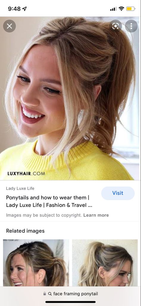 Face Framing Hair In Ponytail, Face Framing Hair Ponytail, Face Framing Layers Long Hair Updo, Face Framing Hair Updos, Face Frame In Ponytail, Ponytail With Framing Pieces, Ponytail With Face Framing Layers, Face Framing Pieces In Ponytail, Ponytail Framing Pieces