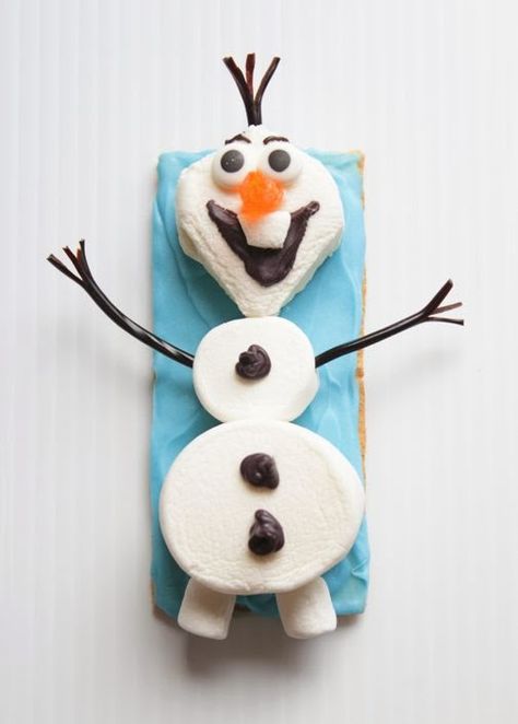 Kitchen Fun With My 3 Sons: Over 30 of the BEST fun food & party ideas from the Disney movie Frozen! Snowman Snacks, Olaf Marshmallow, Frozen Bday Party, Disney Frozen Party, Disney Frozen Birthday, Frozen Theme, Frozen Inspired, Frozen Birthday Party, The Snowman