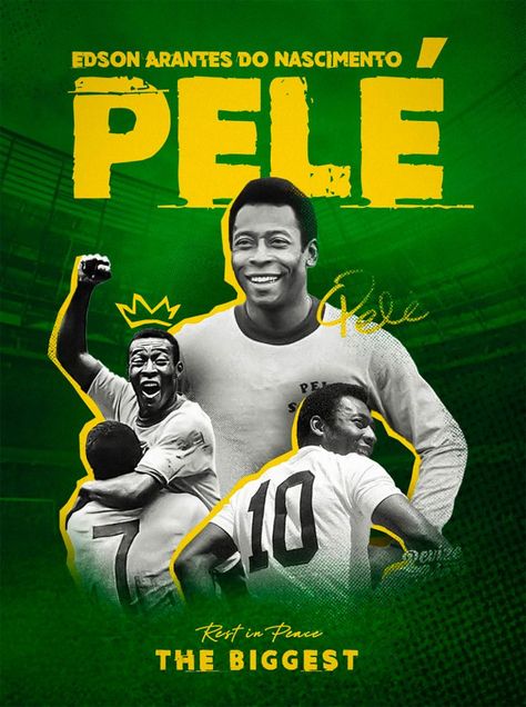 RIP King: A Tribute to Pelé | Daily design inspiration for creatives | Inspiration Grid Face Art Drawing, Bob Marley Art, Soccer Legends, Ball Room, Football Posters, Fashion Beauty Photography, Messi Ronaldo, Lightroom Presets For Portraits, Messi And Ronaldo