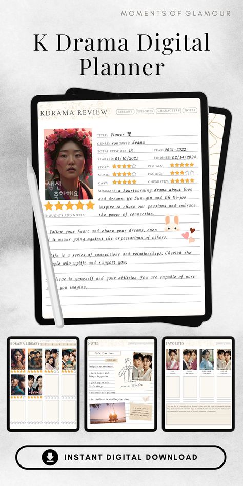 Digital K Drama Journal Kdrama Tracker Digital K-drama Journal for Kdrama Fan Journalling Kdrama Agenda iPad K Drama Journal Logging K-drama - Etsy Lithuania K Drama Journal, Kdrama Tracker, Kdrama Journal, Drama Journal, Romantic Scenes, Journals Notebooks, Romantic Drama, Japanese Drama, Historical Drama