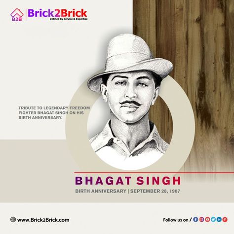 #bhagatsingh #birthdaywishes #freedomfighter #Brick2Brick Freedom Fighter Bhagat Singh, Bhagat Singh Birthday, Shaheed Bhagat Singh, Letter Format Sample, Mother India, Bhagat Singh, Freedom Fighter, Model Town, Indian Navy