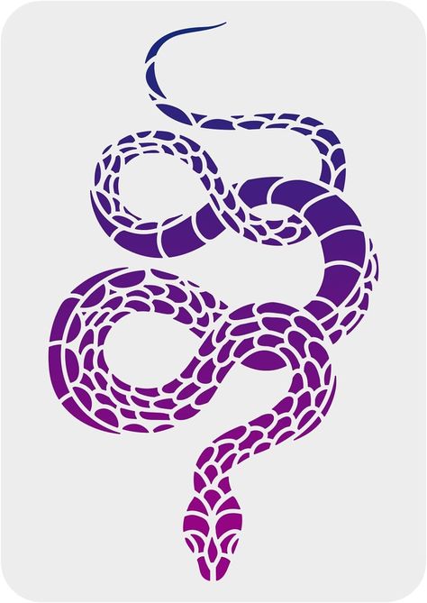 Amazon.com : FINGERINSPIRE Snake Painting Stencil 8.3x11.7inch Reusable Anaconda Drawing Template DIY Craft Snake Pattern Drawing Stencil Animal Theme Stencil for Painting on Wall Wood Furniture : Arts, Crafts & Sewing Snake Pattern Drawing, Anaconda Drawing, Craft Snake, Painting On Wall, Snake Painting, Drawing Template, Drawing Stencils, Wall Wood, Snake Pattern