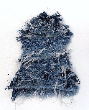 Renilde De Peuter - Google Search Denim Exhibition, Jeans Texture, Textile Samples, Blue Interiors, Balloon Mobile, Denim Texture, Denim Art, Denim Projects, All Jeans