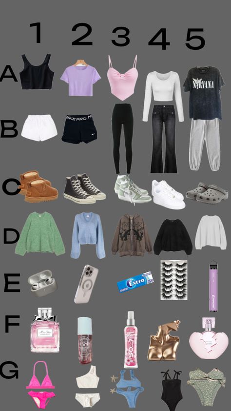 123242 pick one out of each and comment ur numbers Choose Outfit Game, Create An Outfit Challenge, Bahamas Outfits, Make Your Own Outfit, Build Your Outfit, Bahamas Outfit, Pick Your Outfit, Pick An Outfit, Cute Travel Outfits