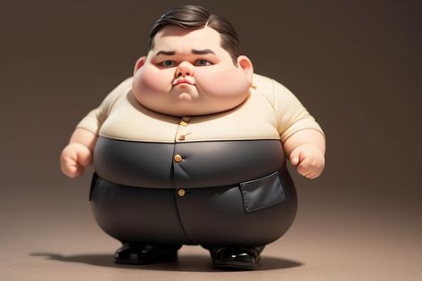 Fat Anime Characters, Fat Cartoon, Fat Character, Fat Humor, Chubby Boy, Boy Cartoon Characters, Boy Cartoon, Big Balloons, Fat Boy