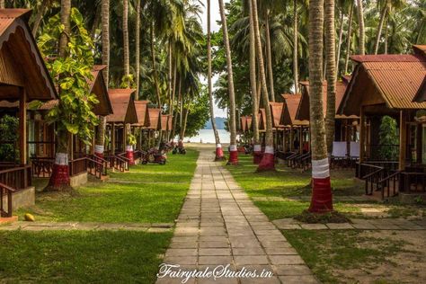 The Andaman Odyssey - Symphony Palms Beach Resort @ Havelock Island Wooden Resort Design, Beach Resorts Design, Beach Resort Ideas Design, Island Resort Design, Resort Cottages Design, Farm Resort Ideas, Mini Resort Ideas, Resorts Design, Resort Cottage