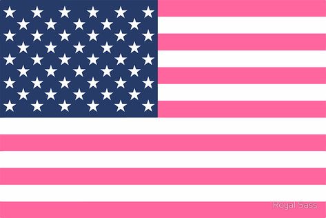 Usa Flag Wallpaper, Pink American Flag, American Flag Banner, American Flag Sticker, England Flag, Preppy Pink, July Decor, Flag Country, Flag Sticker