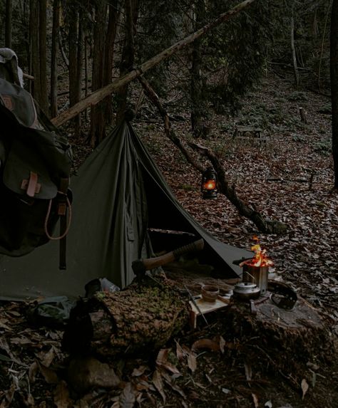 Outdoor Vibes Hiker Core, Wilderness Living, Outdoor Vibes, Camping Ground, Hiking Supplies, Bushcraft Shelter, Inktober 2024, Campervan Life, Camping Aesthetic