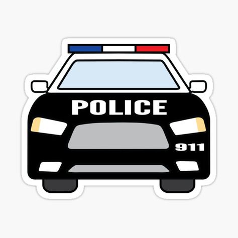 Millions of unique designs by independent artists. Find your thing. Police Car Cake Topper Printable, Police Cake Topper, Police Birthday Cakes, Police Theme Party, Police Cake, Cars Cake Design, Police Cakes, Police Art, Police Stickers