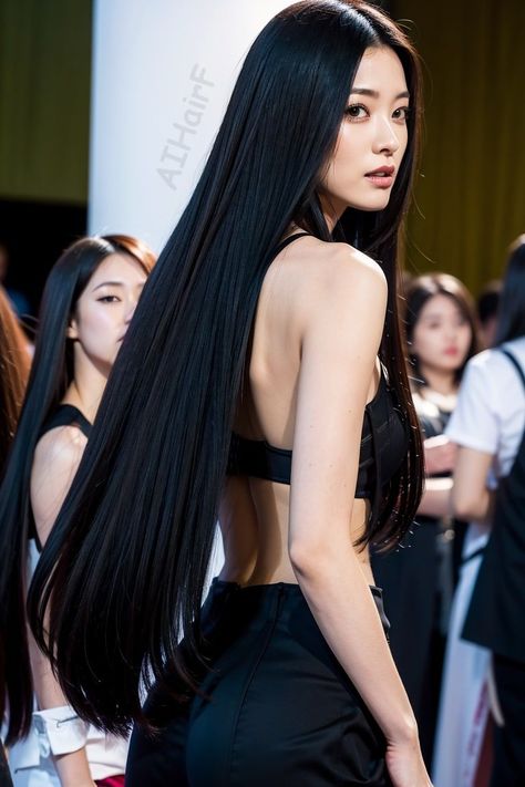 Sunkissed Hair Don't Care: Achieve the Perfect Summer Hair Color (#56) - Summer Hair Color Idea Asian Hair Styles Long, Long Hair Asian Woman, Long Japanese Hair, Hairstyles For Long Black Hair, Super Long Hairstyles, Long Asian Hair, Japanese Long Hair, Long Hair Japanese, Big Long Hair