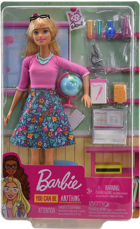 Barbie Teacher Doll & Accessories Set Barbie Litdh, Teacher Barbie, School Barbie, Barbie Bday, Barbie Doll Head, Barbie Chelsea Doll, Spinning Globe, Barbie Playsets, Barbie Doll Set