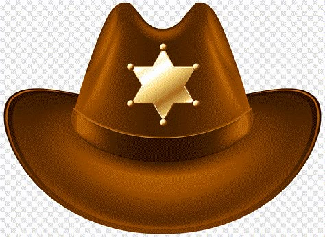 Cowboy Hat Clipart, Cowboy Hat Drawing, Sombrero Cowboy, Hat Clipart, Sheriff Badge, Hat Vector, Cowboy Decorations, Cowboy Girl, Western Parties