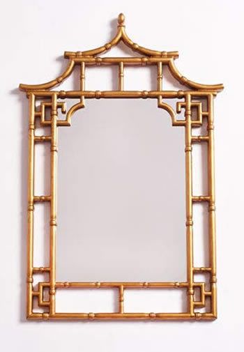 251 First Camden Gold Pagoda Mirror - Asian & Oriental Inspired Mirrors - Deep Discount Lighting Pagoda Mirror, Asian Inspired Bedroom, Chinoiserie Mirror, Nautical Mirror, Round Mirror Frame, Antique Gold Mirror, Interior Design Aesthetic, Asian Inspired Decor, Lacquered Mirror