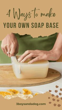 Looking for a fun and rewarding DIY project? Why not try making your own soap base? This explores four popular methods for creating soap bases, including melt and pour, cold process, hot process, and rebatching. #soapmaking #DIYsoap #naturalsoap #meltandpour #coldprocess #hotprocess #rebatchsoap Soapmaking For Beginners, Home Made Soap Ideas, How To Make Homemade Soap Recipes, Soap Making With Soap Base, Soap Making Ingredients, Lye Free Soap Recipes Diy, Homemade Soap No Lye, Best Soap Recipes, Diy Homemade Soap Recipes