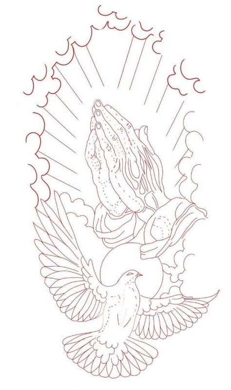 Praying Hands Tattoo Stencil, Tattoo Stencils Outline Design, Hands Tattoo Design, Tattoo Outline Drawing Stencil Ideas, Praying Hands Tattoo Design, Tato Maori, Half Sleeve Tattoo Stencils, Praying Hands Tattoo, Half Sleeve Tattoos