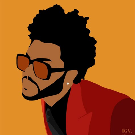 Digital Art On Canvas, Weekend Drawing Art, The Weeknd Digital Art, The Weekend Album Cover Painting, The Weekend Painting Canvas, Weekend Paintings, The Weeknd Pop Art, Hip Hop Painting, Painting Ideas For Men