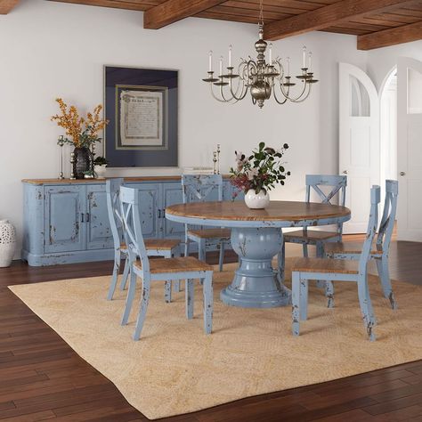 Painted dining room table