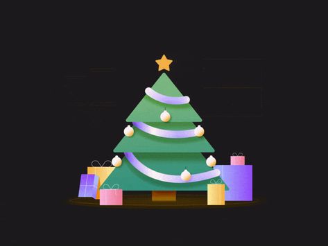 Happy Holidays! by Sahil Sadigov on Dribbble Christmas Gif Animation, Christmas Motion Graphics, Xmas Graphic Design, Christmas Tree Character, Christmas Design Graphic, Holiday Graphic Design, Happy New Year Animation, Christmas Animation, Christmas Card Images