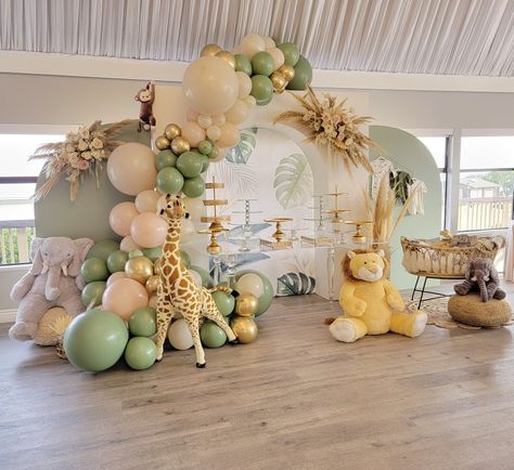 Decoracion Baby Shower Safari, Safari Baby Shower Girl, Safari Theme Baby Shower, Safari Theme Birthday Party, Wild Baby Shower, Safari Birthday Party Decorations, Safari Baby Shower Boy, Jungle Theme Birthday Party, Baby Shower Safari Theme