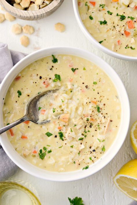 Gluten Free Lemon Rice Soup, Creamy Chicken Lemon Rice Soup Crockpot, Cream Of Lemon Chicken Rice Soup, Creamy Greek Lemon Chicken Rice Soup, Creamy Lemon Chicken Rice Soup, Creamy Lemon Rice Soup, Chicken Rice Lemon Soup, Chicken Lemon Rice Soup Crockpot, Greek Chicken Lemon Rice Soup