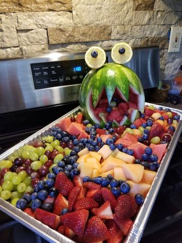 Super Simple Monsters, Fruit Monster, Monsters Inc Cake, Monsters Inc Baby Shower, Monster First Birthday, Monster Baby Showers, Halloween First Birthday, Halloween 1st Birthdays, Little Monster Birthday