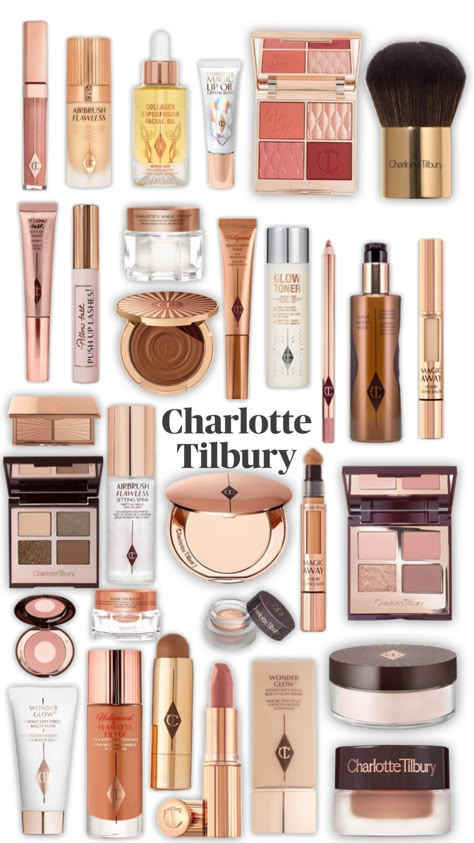 Charlotte Tilbury Makeup Collection, Charlotte Tilbury Collection, Charles Tilbury, Charlotte Tilbury Makeup Looks, Makeup Expensive, Charlotte Makeup, Charlotte Tilbury Aesthetic, Expensive Makeup Brands, Charlotte Tillbury