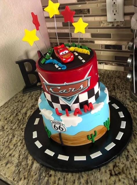 #cars #lightningmcqueen #birthday #birthdaycake #photoeditor #cake #cakeidea #birthdayideas #retouch #birthdaydecor #food #dessert #filter #happybirthday #3rdbirthday #kids #disney #route66 #lopezcakes Lightning Mcqueen 3rd Birthday Cake, Lightning Mcqueen 1st Birthday Cake, Pixar Cars Cupcakes, Lightning Mcqueen Cake Ideas, Cars Birthday Party Cake, Cars Theme Birthday Cake, Disney Cars Birthday Cake, Lightning Mcqueen Birthday Cake, Mcqueen Party