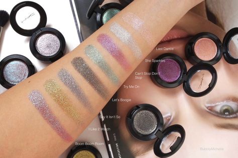 Le Disko Dazzleshadow swatches Mac Makeup Foundation, Mac Makeup Eyeshadow, Mac Dazzleshadow, Makeup Tutorial Mac, Mac Makeup Looks, Best Mac Makeup, Mac Makeup Products, Elf Products, How To Use Makeup