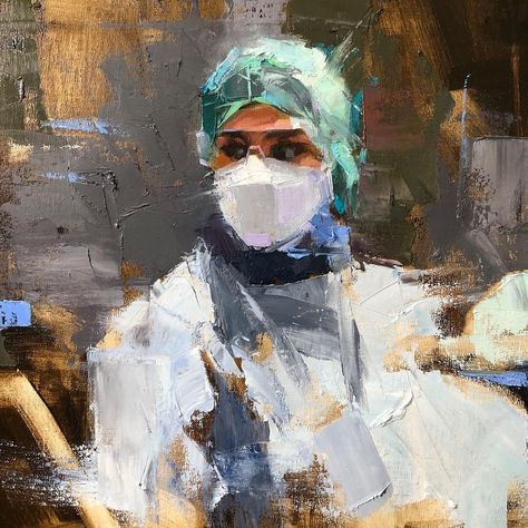 Greg Manchess, Qiang Huang, Pandemic Art, Medical Artwork, Healthcare Art, Beauty Of The World, My Colors, Daily Painters, Painting Demo