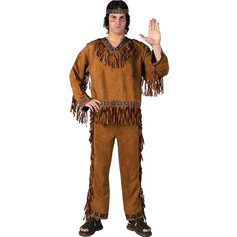 Fun World Men's Native American, Brown, STD. Up to 6' / 200 lbs  - mardi gras outfit casual costume design costume ideas makeup costumes halloween carnaval carnival st patricks day party oufit fashion outfits gift ideas fashion outfits for celebration party dress up simple buy decorations costumes for teens simple inspirations bestfriend easy creative adult carnival birthday party theme products Independence Day Labor Day trends funny trendy outfits veterans day group cool funny fun -