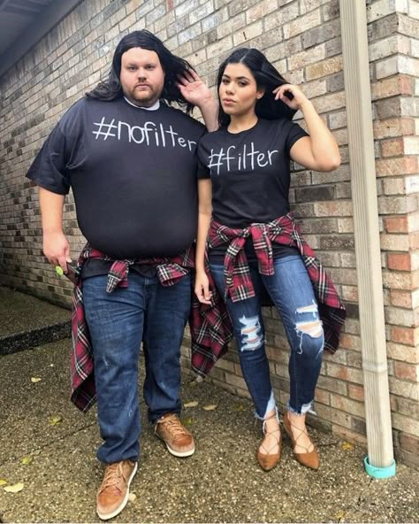 41 Fun Couple Halloween Costumes On Amazon - Chaylor & Mads Snapchat Halloween Costume, Snapchat Halloween, Unique Couples Costumes, Easy Couple Halloween Costumes, Easy Couples Costumes, Halloween Costumes Diy Couples, Funny Couple Costumes, Filter Snapchat, Funny Couple Halloween Costumes