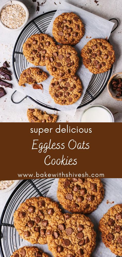 Oats Cookies Recipe, Cookies Store, Bake With Shivesh, Oats Cookies, Oat Cookie Recipe, Quaker Oatmeal, Dessert Cravings, Oatmeal Cookies Easy, Easy Oatmeal