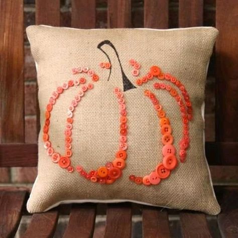 Pumpkin Pillow, Fall Pillow, Fall Sewing, Fall Pillow Cover, Pumpkin Pillows, Fall Halloween Crafts, Halloween Pillows, Sewing Pillows, Burlap Pillows