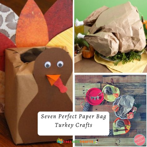 In need of a fun and festive Thanksgiving craft for your children? Look no further! These seven perfect paper bag turkey crafts provide you with exciting projects that do not require a lot of time or supplies. Thanksgiving is a busy time of year for parents, with lots of cooking and cleaning in preparation for Turkey Day. Not to mention, the mental preparation needed to host family and friend from far and wide. Keep your kids occupied without any extraneous stress! From puppets to lunch bags, yo Turkey Paper Bag, Paper Bag Turkey, Turkey Bowling, Mental Preparation, Turkey Lunch, Paper Turkey, Sock Snowman, Paper Bag Puppets, Thanksgiving Craft