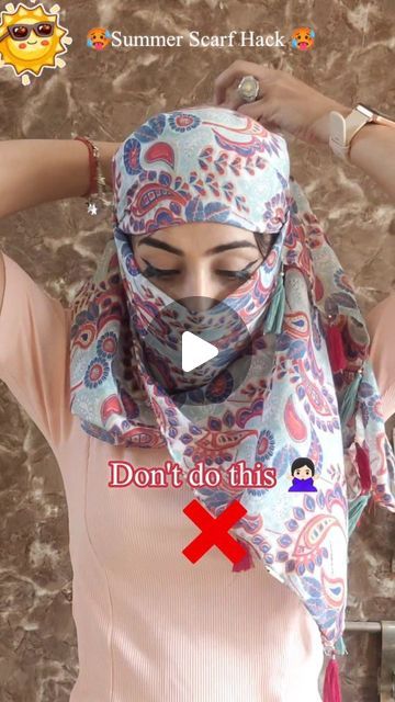 How To Wear A Scarf On Your Head, Scarf Hairstyles Short, Summer Scarf Style, Saree Wearing, Saree Wearing Styles, How To Wear A Scarf, Summer Scarf, Hacks Clothes, Scarf Style