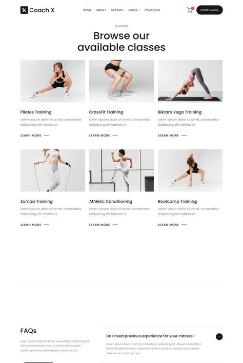 Fitness Coach HTML CSS Website Theme Fitness Coach Website, Online Fitness Coach, Fitness Website Design, Website Photoshoot, Crossfit Cardio, Webflow Website, Yoga Website, Webflow Templates, Business Website Templates