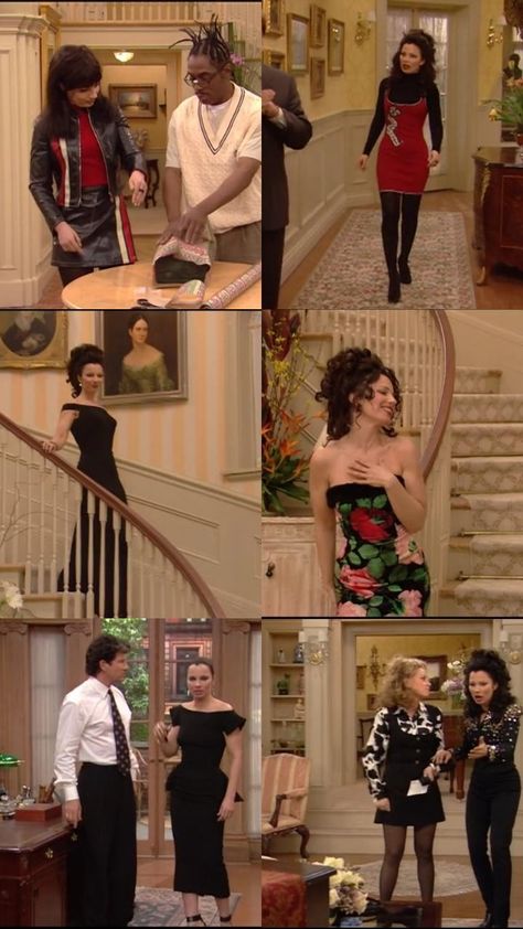 The Nanny Christmas Outfit, Maggie The Nanny Outfits, Nana Fine Outfit, 90s Pregnancy Outfits, Fran Fine Outfits The Nanny, Fran Drescher Outfits 90s, Nanny Fine Outfits, Franny The Nanny Outfits, Fran Drescher Outfits