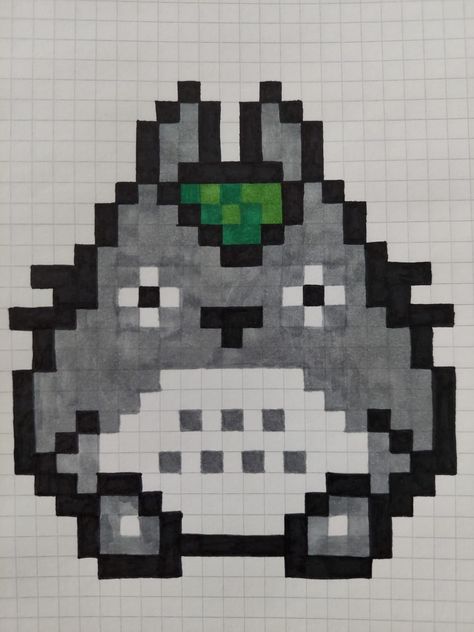 Cute Pixel Art Anime, Studio Ghibli Pixel Art Grid, Pixel Ghibli, Studio Ghibli Minecraft, Pixel Art Ghibli, Pixel Art Anime Easy, Pixel Drawing Anime, Pixel Drawing Aesthetic, Cute Pixel Art Aesthetic