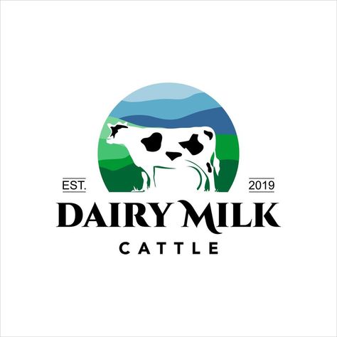 Milk Logo Cow Cattle Farm Dairy Dairy Farm Logo, Milk Logo, Cow Logo, Cattle Farm, Farm Logo, Cattle Farming, Jazz Guitar, Milk Cow, Milk Powder