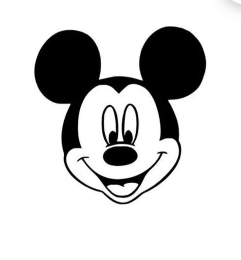 Mickey Mouse Pumpkin Stencil, Mickey Mouse Face, Mickey Mouse Svg, Mouse Logo, Mickey Mouse Pumpkin, Face Outline, Easy Pumpkin Carving, Pumpkin Carving Patterns, Free Characters