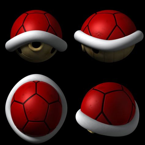 Mario Turtle, Mario Turtle Shell Diy, Mario Shell, Koopa Shell, Koopa Troopa Pfp, Super Mario Kart, Mario Kart Gamecube, Turtle Shell, Mario Art