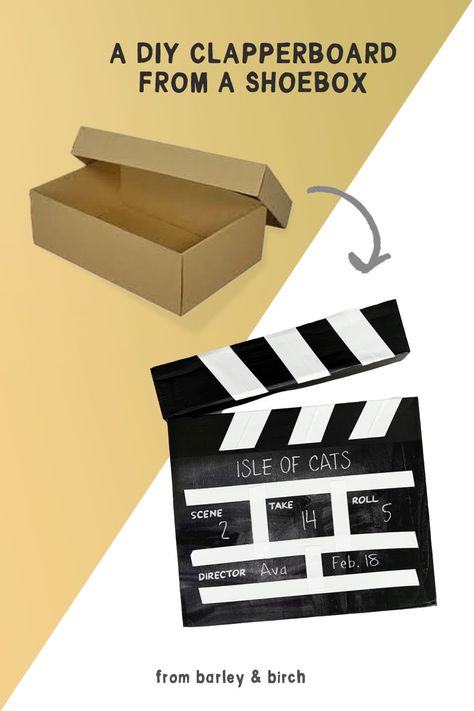 How To Make A Movie, Camp Movies, Diy Clapperboard, Diy Movie Theater, Movie Crafts, Book Crafts Diy, Red Ribbon Week, Drama Class, Making A Movie